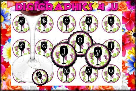 A Thru Z Personalized Alphabet Wine Glass 1 By Digigraphics4u