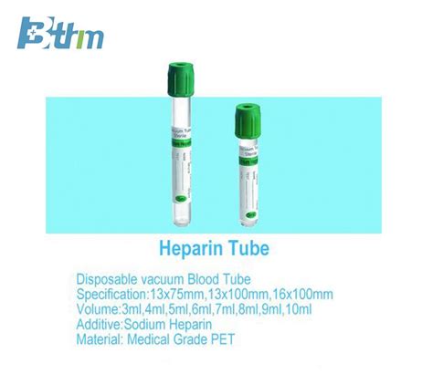 Heparin Lithium Tube Heparin Sodium Tube Company