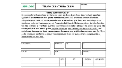 Ficha Entrega De Epi Retoedu