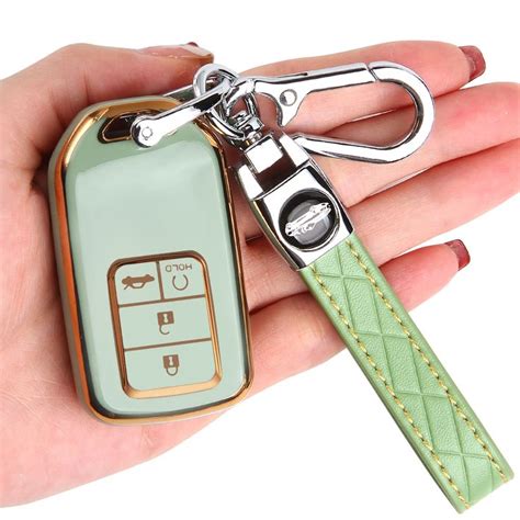 Tecarate For Honda Key Fob Cover Key Fob Case Shell Cover Holder For Honda Accord Civic Crv