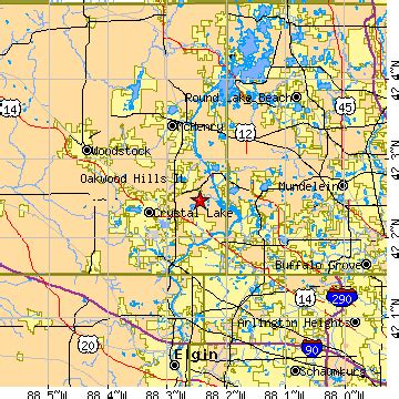 Oakwood Hills, Illinois (IL) ~ population data, races, housing & economy