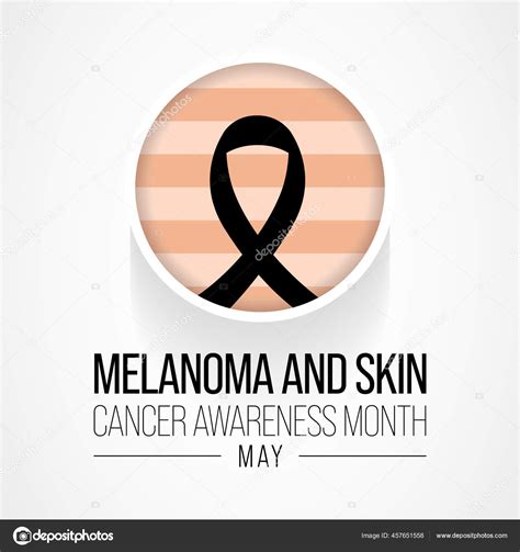 Melanoma Skin Cancer Awareness Month Observed Each Year May Exposure Stock Vector Image By