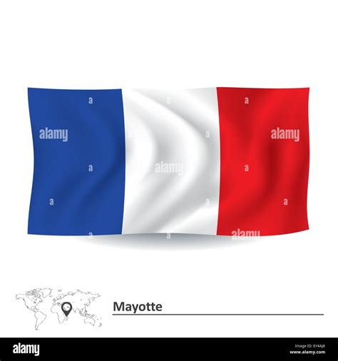 Flag Of Mayotte Vector Illustration Stock Vector Image Art Alamy