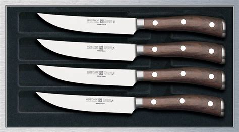 Wusthof Ikon 4 Piece Steak Knife Set Steak Knives Kitchen Knives