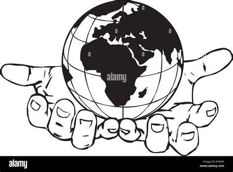 Hand Holding Globe Logo