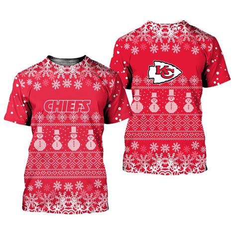 Kansas City Chiefs Christmas Pattern Limited Edition Unisex T Shirts