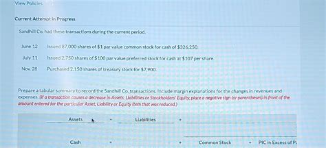 Solved Current Attempt In Progress Sandhill Co Had These Chegg