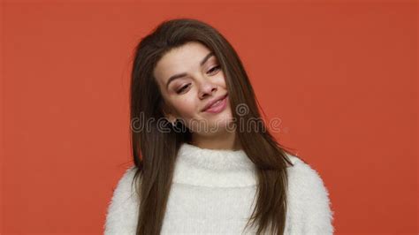 Funny Woman Crossing Eyes Making Silly Dumb Face Having Fun Grimacing