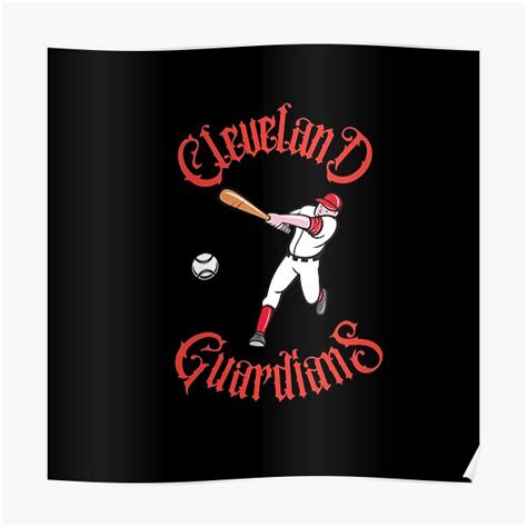 Cleveland Guardians Poster For Sale By Calakan Redbubble