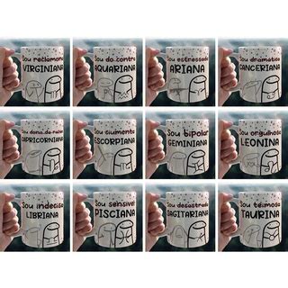 Caneca Flork Frases Divertidas Meme Signo Sagitariana E Sagitariano