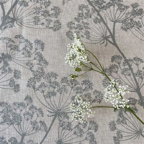 Cow Parsley Print Duckegg Grey Tinsmiths