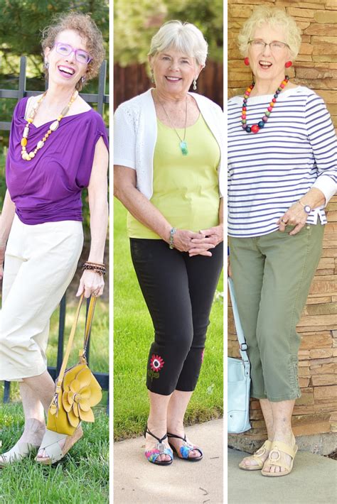 Capri Pants Worn For A Casual Day For Women Over 50