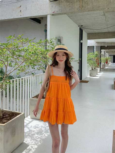 Orange Sunset Mini Dress – Lewildfactory