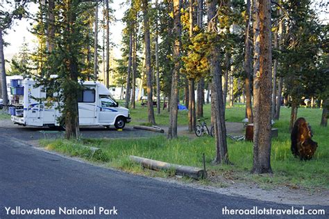 Camping in Yellowstone National Park - The Road Lots Traveled