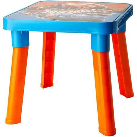 Mesa E Cadeira Infantil Porta Objetos Hot Wheels Fun Fun