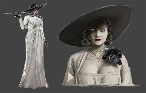 Alcina Dimitrescu Concept Art From Resident Evil Village