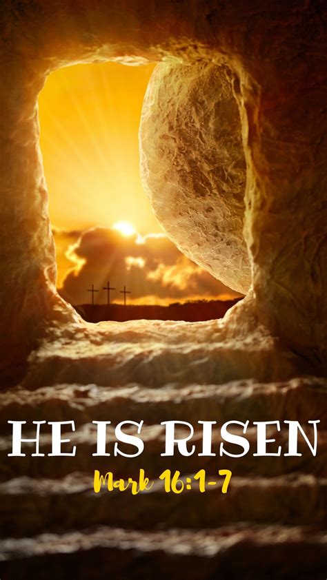 He Is Risen Mark 161 7 Jesus Our Savior Christ The Redeemer