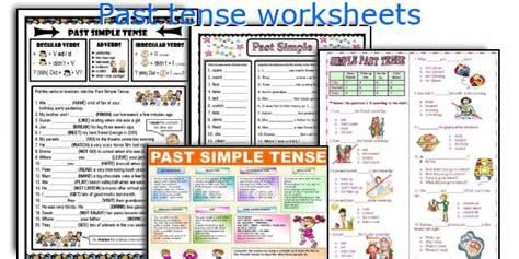 Past tense worksheets