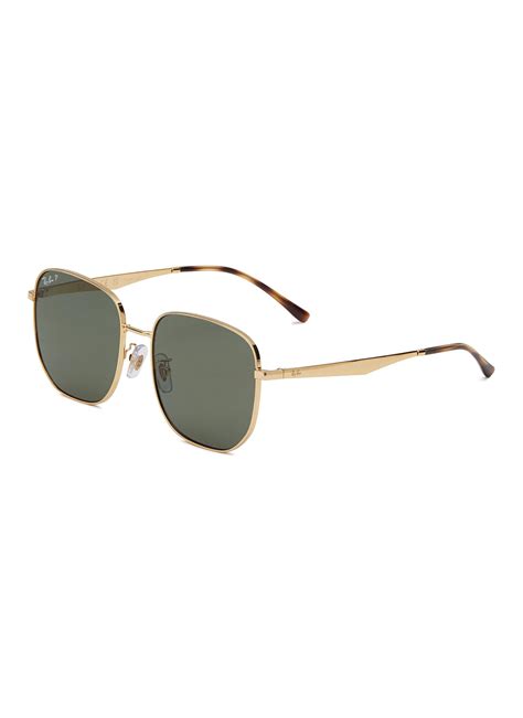 Ray-Ban Metal Irregular Sunglasses in Metallic | Lyst