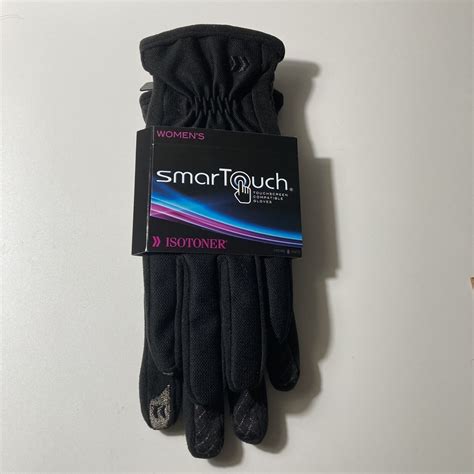 Isotoner Women’s Smart Touch Gloves Black Size M L Touch Screen Compatible Nwt Ebay