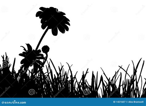 Meadow Silhouette Stock Illustration Illustration Of Field 1421607