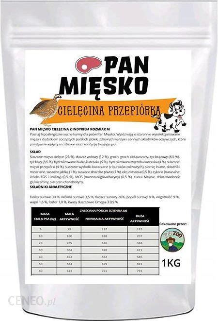 Karma Pan Mięsko Cielęcina Z Przepiórką Szczeniak 1Kg S Ceny i opinie