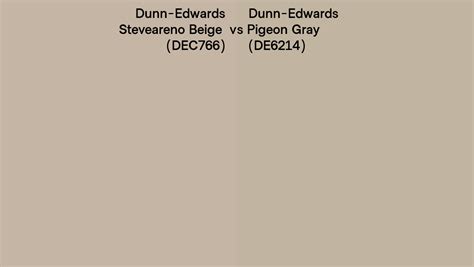 Dunn Edwards Steveareno Beige Vs Pigeon Gray Side By Side Comparison