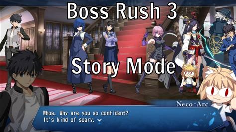 Can Shiki Beat Servants Route Boss Rush Melty Blood Type Lumina