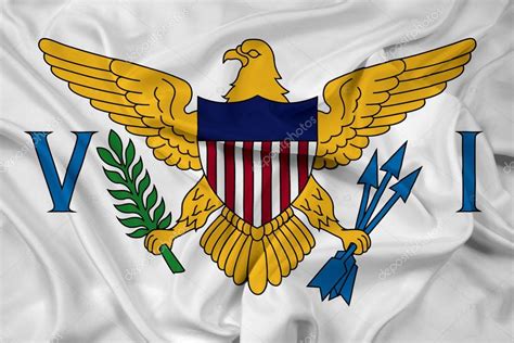 Bandera ondeante de las Islas Vírgenes de los Estados Unidos 2022