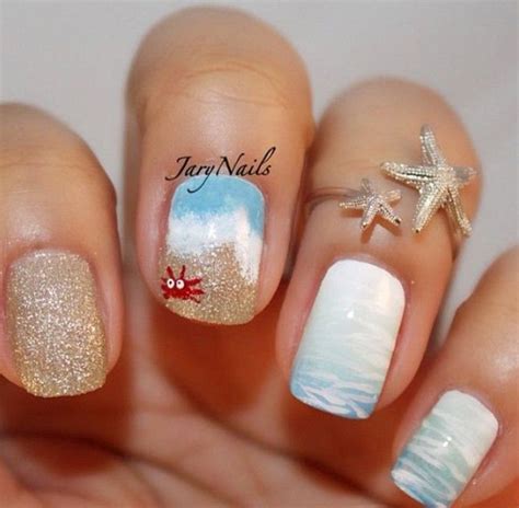 Pin On Ideas For Make Up And Nails Beach Nail Art Designs Nail Art