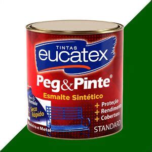 Tinta Esmalte Sintetico Eucatex Ml Verde Folha Brilhante Peg Pinte