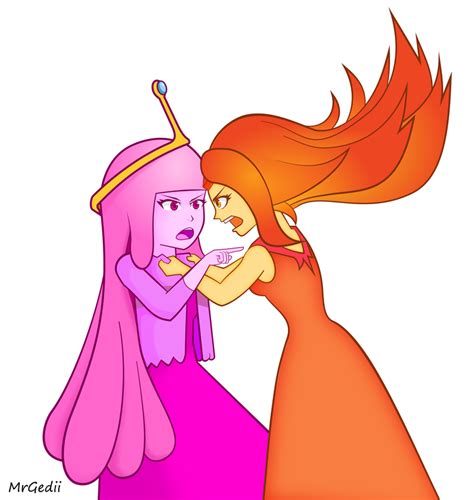 Adventure Time Princess Bubblegum And Flame Princess