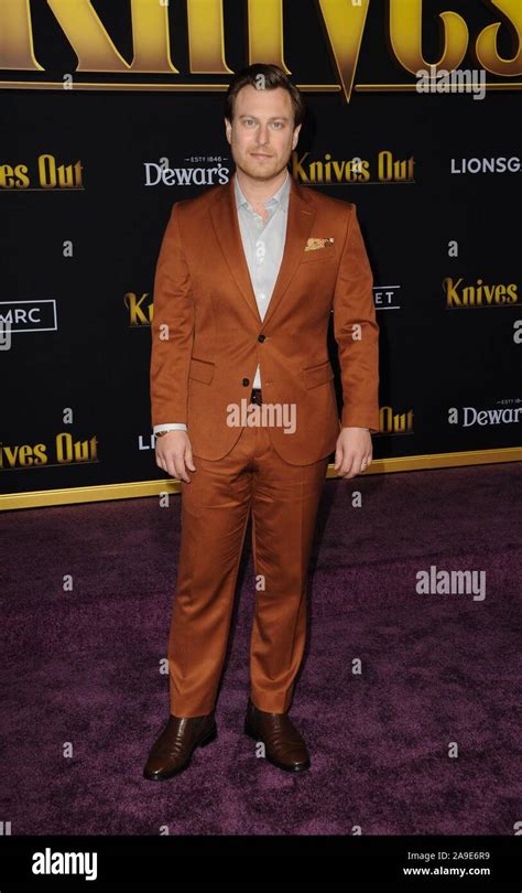 Los Angeles Ca 14th Nov 2019 Noah Segan At Arrivals For Knives Out Premiere Regency Village