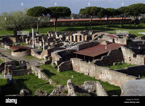 Italy. Ostia Antica. Ruins Stock Photo - Alamy