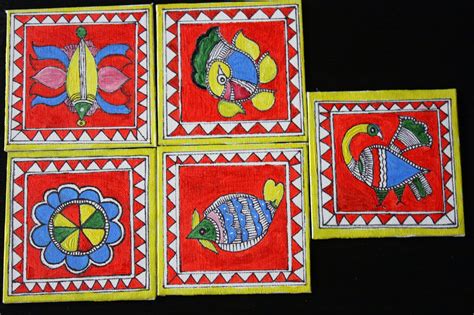 Madhubani Coasters