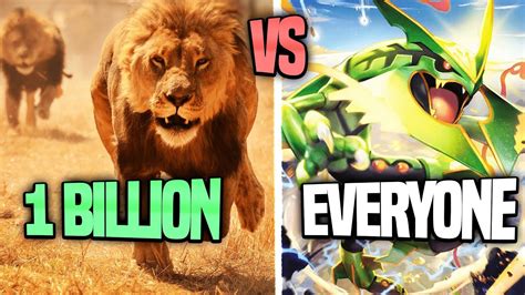 1 Billion Lions Vs 1 Of Every Pokemon Youtube