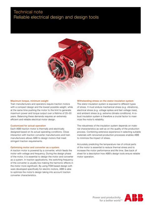 Pdf Abb Traction Motors Design Tools Dokumen Tips