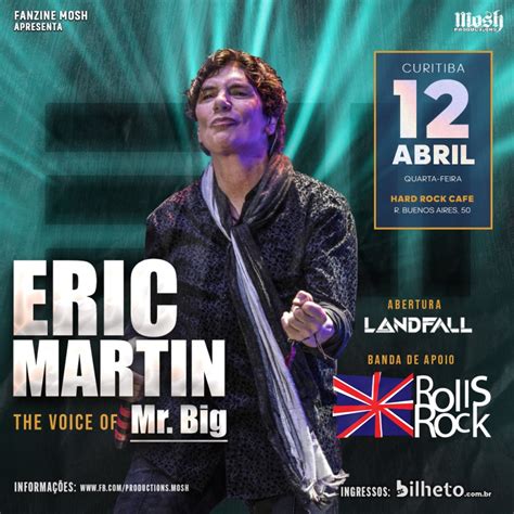 Eric Martin faz show inédito ao Hard Rock Cafe Curitiba Fanzine Mosh