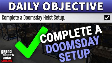 Complete A Doomsday Heist Setup Daily Objective Guide Gta Online