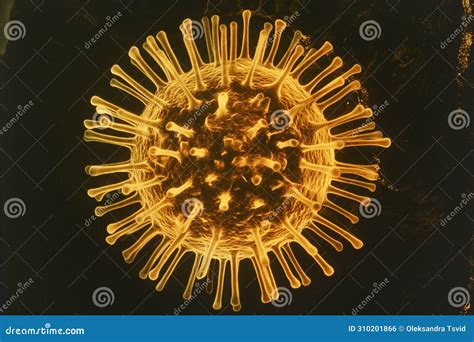 Structure of the Influenza Virus. Microscope Virus Stock Photo - Image ...