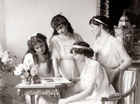 The Grand Duchesses Olga Tatiana Maria And Anastasia Daughters Of