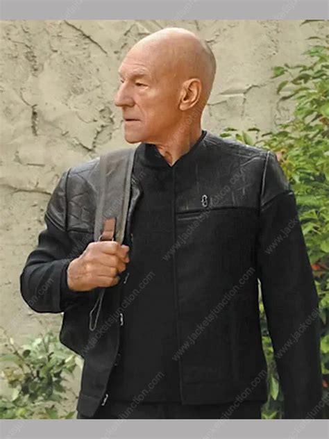 Jean Luc Picard Star Trek Picard Patrick Stewart Black Jacket