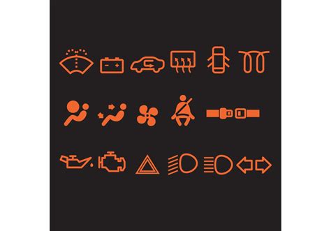 Car Dashboard Icons Vector Art, Icons, and Graphics for Free Download