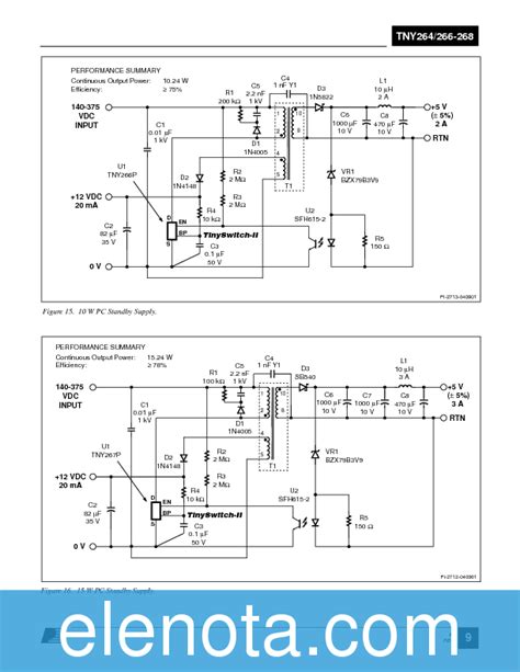 TNY264 Datasheet PDF 516 KB Power Integrations Pobierz Z Elenota Pl