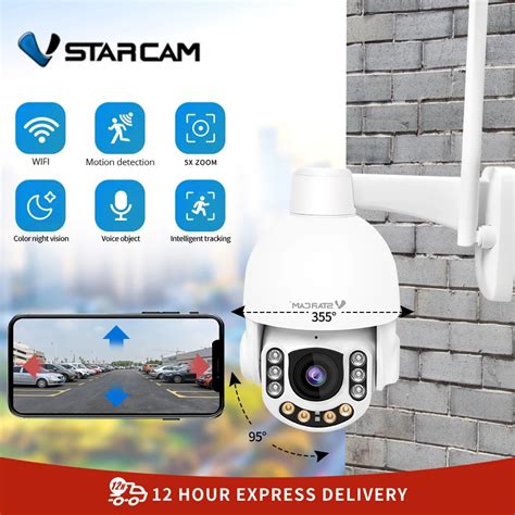 Vstarcam New Outdoor WIFI 3MP 5MP 5X PTZ Optical IP Camera Audio CCTV