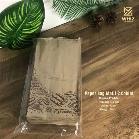 Jual Paper Bag Coklat Kantong Kertas Ukuran M Food Grade Kantong Roti