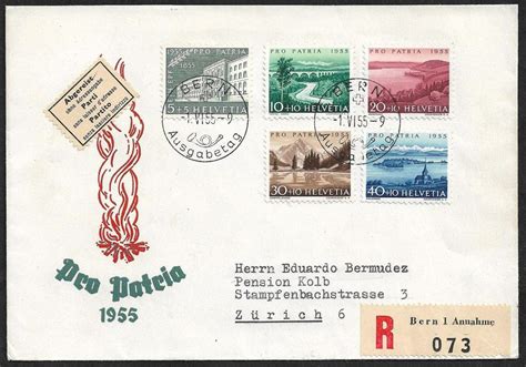 1955 FDC Illust Serie BERN Ab 1 TOP Kaufen Auf Ricardo