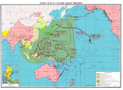 Pacific Theater of Operations Color Battle Map – Battle Archives