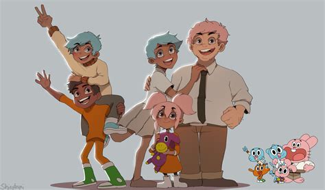 ArtStation - Gumball Family Human Designs