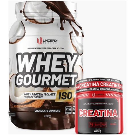 Kit Whey Protein Gourmet Iso Concentrado Creatina Impure G